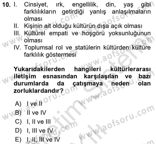 Bakım Elemanı Yetiştirme Ve Geliştirme 1 Dersi 2024 - 2025 Yılı Yaz Okulu Sınav Soruları 10. Soru