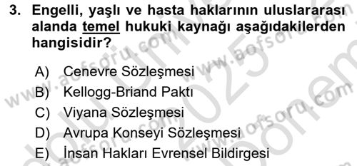 Bakım Elemanı Yetiştirme Ve Geliştirme 1 Dersi 2025 - 2026 Yılı (Final) Dönem Sonu Sınav Soruları 3. Soru