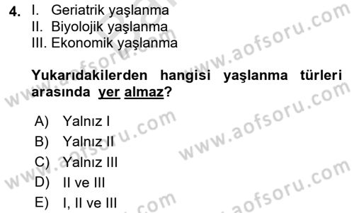 Bakım Elemanı Yetiştirme Ve Geliştirme 1 Dersi 2025 - 2026 Yılı (Final) Dönem Sonu Sınav Soruları 4. Soru
