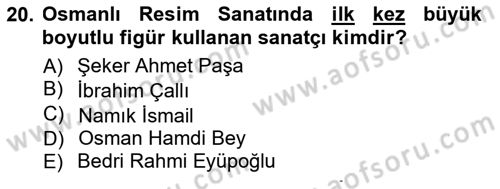 Akdeniz Uygarlıkları Sanatı Dersi 2012 - 2013 Yılı (Final) Dönem Sonu Sınav Soruları 20. Soru