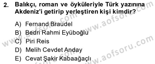 Akdeniz Uygarlıkları Sanatı Dersi Ara Sınavı Deneme Sınav Soruları 2. Soru