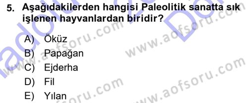 Akdeniz Uygarlıkları Sanatı Dersi 2015 - 2016 Yılı (Final) Dönem Sonu Sınav Soruları 5. Soru