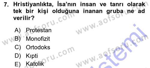 Akdeniz Uygarlıkları Sanatı Dersi 2015 - 2016 Yılı (Final) Dönem Sonu Sınav Soruları 7. Soru