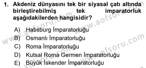 Akdeniz Uygarlıkları Sanatı Dersi 2017 - 2018 Yılı 3 Ders Sınav Soruları 1. Soru