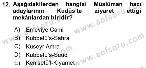 Akdeniz Uygarlıkları Sanatı Dersi 2017 - 2018 Yılı 3 Ders Sınav Soruları 12. Soru