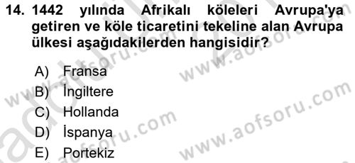 Akdeniz Uygarlıkları Sanatı Dersi 2018 - 2019 Yılı 3 Ders Sınav Soruları 14. Soru