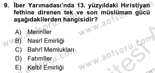 Akdeniz Uygarlıkları Sanatı Dersi 2019 - 2020 Yılı (Final) Dönem Sonu Sınavı 9. Soru