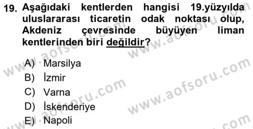 Akdeniz Uygarlıkları Sanatı Dersi 2023 - 2024 Yılı (Final) Dönem Sonu Sınav Soruları 19. Soru