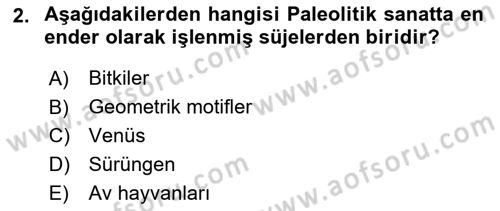 Akdeniz Uygarlıkları Sanatı Dersi 2023 - 2024 Yılı (Final) Dönem Sonu Sınav Soruları 2. Soru