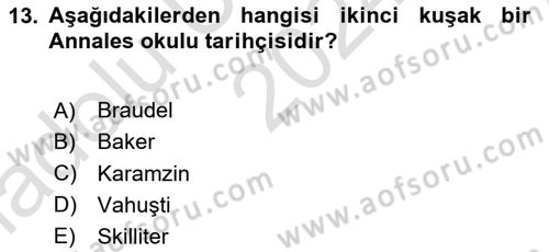 Akdeniz Uygarlıkları Sanatı Dersi Ara Sınavı Deneme Sınav Soruları 13. Soru