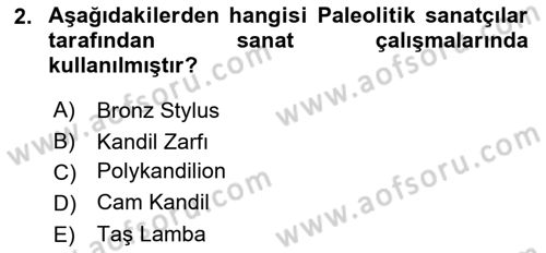 Akdeniz Uygarlıkları Sanatı Dersi 2024 - 2025 Yılı (Vize) Ara Sınav Soruları 2. Soru
