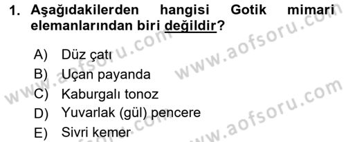 Akdeniz Uygarlıkları Sanatı Dersi 2024 - 2025 Yılı (Final) Dönem Sonu Sınav Soruları 1. Soru
