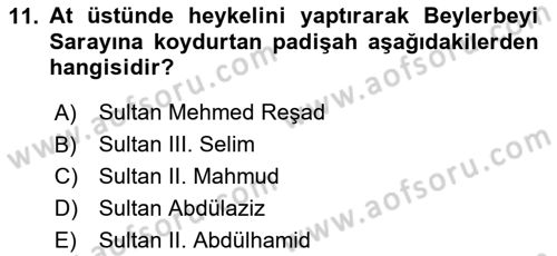 Akdeniz Uygarlıkları Sanatı Dersi 2024 - 2025 Yılı Yaz Okulu Sınav Soruları 11. Soru