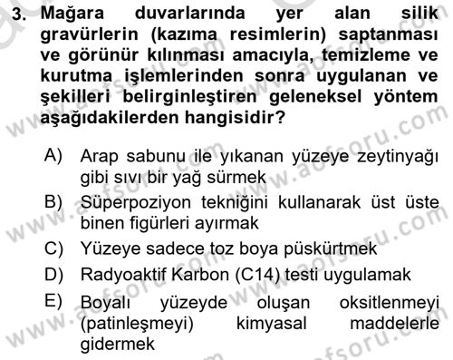 Akdeniz Uygarlıkları Sanatı Dersi 2025 - 2026 Yılı (Vize) Ara Sınav Soruları 3. Soru