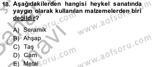 Güzel Sanatlar Dersi 2014 - 2015 Yılı (Vize) Ara Sınavı 18. Soru