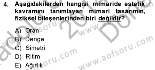 Güzel Sanatlar Dersi 2014 - 2015 Yılı (Final) Dönem Sonu Sınav Soruları 4. Soru