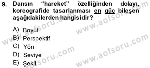Güzel Sanatlar Dersi 2014 - 2015 Yılı (Final) Dönem Sonu Sınav Soruları 9. Soru