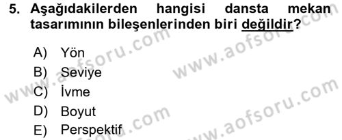 Güzel Sanatlar Dersi 2015 - 2016 Yılı (Final) Dönem Sonu Sınav Soruları 5. Soru