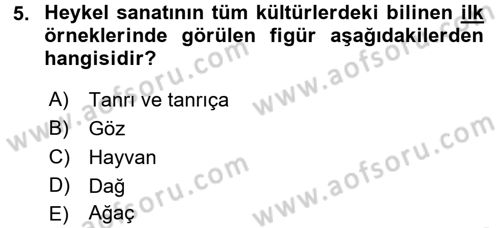 Güzel Sanatlar Dersi 2016 - 2017 Yılı (Final) Dönem Sonu Sınav Soruları 5. Soru