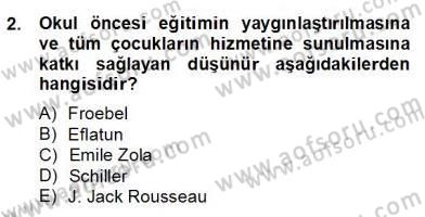 Görsel Sanatlar Eğitimi Dersi 2012 - 2013 Yılı (Final) Dönem Sonu Sınav Soruları 2. Soru