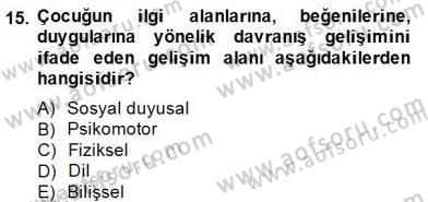 Görsel Sanatlar Eğitimi Dersi 2014 - 2015 Yılı (Vize) Ara Sınav Soruları 15. Soru