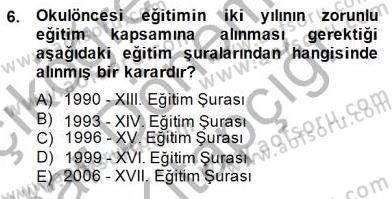 Görsel Sanatlar Eğitimi Dersi 2014 - 2015 Yılı (Vize) Ara Sınav Soruları 6. Soru