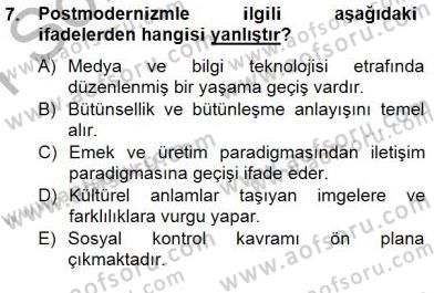 Görsel Sanatlar Eğitimi Dersi 2014 - 2015 Yılı (Vize) Ara Sınav Soruları 7. Soru