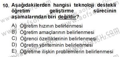 Görsel Sanatlar Eğitimi Dersi 2014 - 2015 Yılı (Final) Dönem Sonu Sınav Soruları 10. Soru