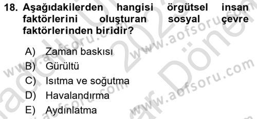 Havacılık Terminolojisi Dersi 2023 - 2024 Yılı (Final) Dönem Sonu Sınav Soruları 18. Soru