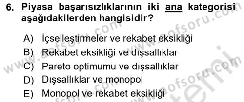Havacılık Ekonomisi Dersi 2023 - 2024 Yılı (Vize) Ara Sınav Soruları 6. Soru
