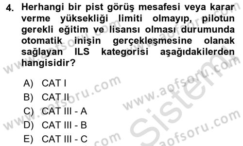 Haberleşme ve Seyrüsefer Sistemleri Dersi 2022 - 2023 Yılı (Final) Dönem Sonu Sınav Soruları 4. Soru