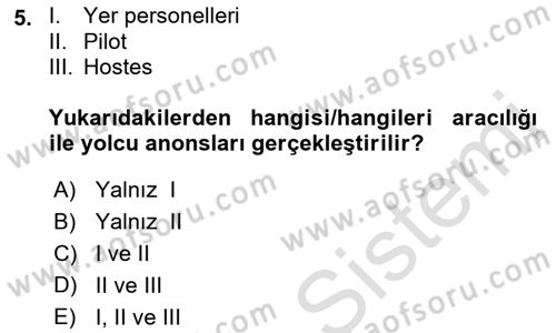 Haberleşme ve Seyrüsefer Sistemleri Dersi 2022 - 2023 Yılı Yaz Okulu Sınav Soruları 5. Soru
