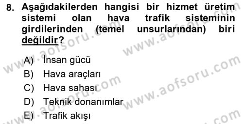 Haberleşme ve Seyrüsefer Sistemleri Dersi 2022 - 2023 Yılı Yaz Okulu Sınav Soruları 8. Soru