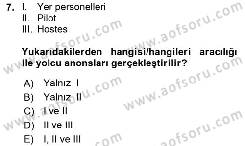 Haberleşme ve Seyrüsefer Sistemleri Dersi 2024 - 2025 Yılı (Vize) Ara Sınav Soruları 7. Soru
