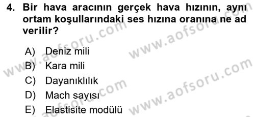 Havacılık Bakım Yönetimi Dersi 2024 - 2025 Yılı (Vize) Ara Sınav Soruları 4. Soru