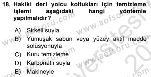 Temel Harekat Hizmetleri ve Ramp Dersi 2023 - 2024 Yılı Yaz Okulu Sınav Soruları 18. Soru