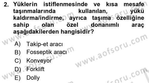 Temel Harekat Hizmetleri ve Ramp Dersi 2023 - 2024 Yılı Yaz Okulu Sınav Soruları 2. Soru