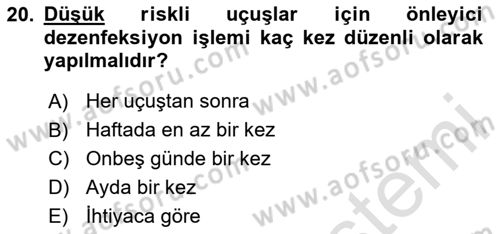 Temel Harekat Hizmetleri ve Ramp Dersi 2023 - 2024 Yılı Yaz Okulu Sınav Soruları 20. Soru