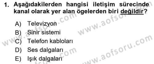 İnsan İlişkileri ve İletişim Dersi 2022 - 2023 Yılı (Final) Dönem Sonu Sınav Soruları 1. Soru