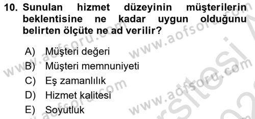 İnsan İlişkileri ve İletişim Dersi 2022 - 2023 Yılı (Final) Dönem Sonu Sınav Soruları 10. Soru