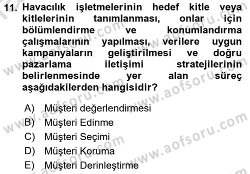 İnsan İlişkileri ve İletişim Dersi 2022 - 2023 Yılı (Final) Dönem Sonu Sınav Soruları 11. Soru