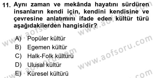 İnsan İlişkileri ve İletişim Dersi 2022 - 2023 Yılı Yaz Okulu Sınav Soruları 11. Soru