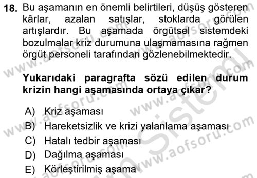 İnsan İlişkileri ve İletişim Dersi 2022 - 2023 Yılı Yaz Okulu Sınav Soruları 18. Soru