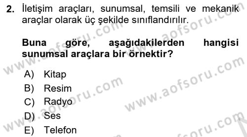 İnsan İlişkileri ve İletişim Dersi 2023 - 2024 Yılı (Vize) Ara Sınav Soruları 2. Soru