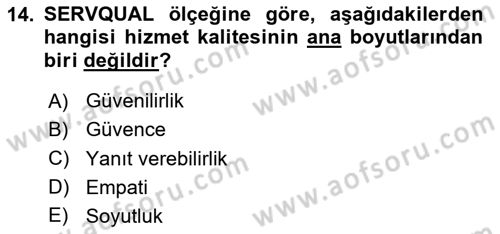 İnsan İlişkileri ve İletişim Dersi 2023 - 2024 Yılı Yaz Okulu Sınav Soruları 14. Soru