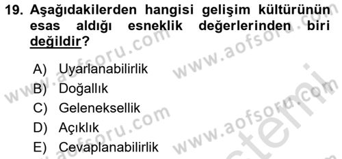 İnsan İlişkileri ve İletişim Dersi 2024 - 2025 Yılı (Vize) Ara Sınav Soruları 19. Soru