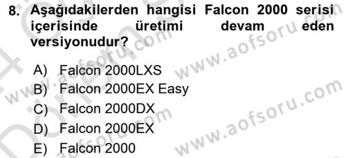 Hava Araçlari Ve Tipleri Dersi 2023 - 2024 Yılı (Final) Dönem Sonu Sınav Soruları 8. Soru