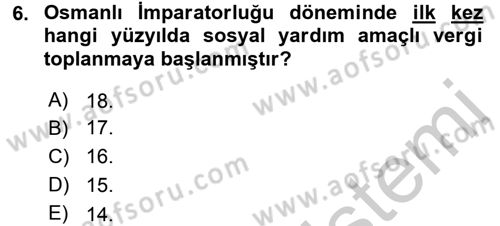 Sosyal Hizmete Giriş Dersi 2016 - 2017 Yılı 3 Ders Sınav Soruları 6. Soru