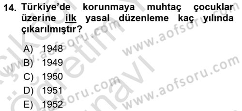 Sosyal Hizmete Giriş Dersi 2022 - 2023 Yılı Yaz Okulu Sınav Soruları 14. Soru