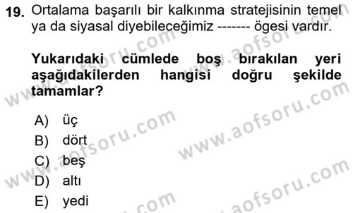 Sosyal Hizmete Giriş Dersi 2024 - 2025 Yılı (Final) Dönem Sonu Sınav Soruları 19. Soru